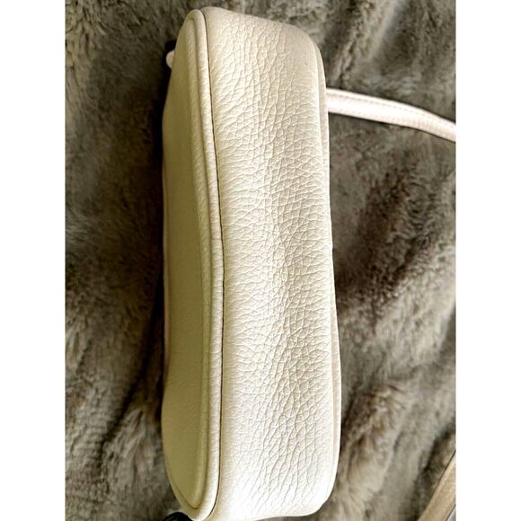 COACH PEBBLE LEATHER‎ ALL STUD GROMMETS CROSSBODY BAG NWOT DOUBLE ZIPPER SMALL - Picture 6 of 15